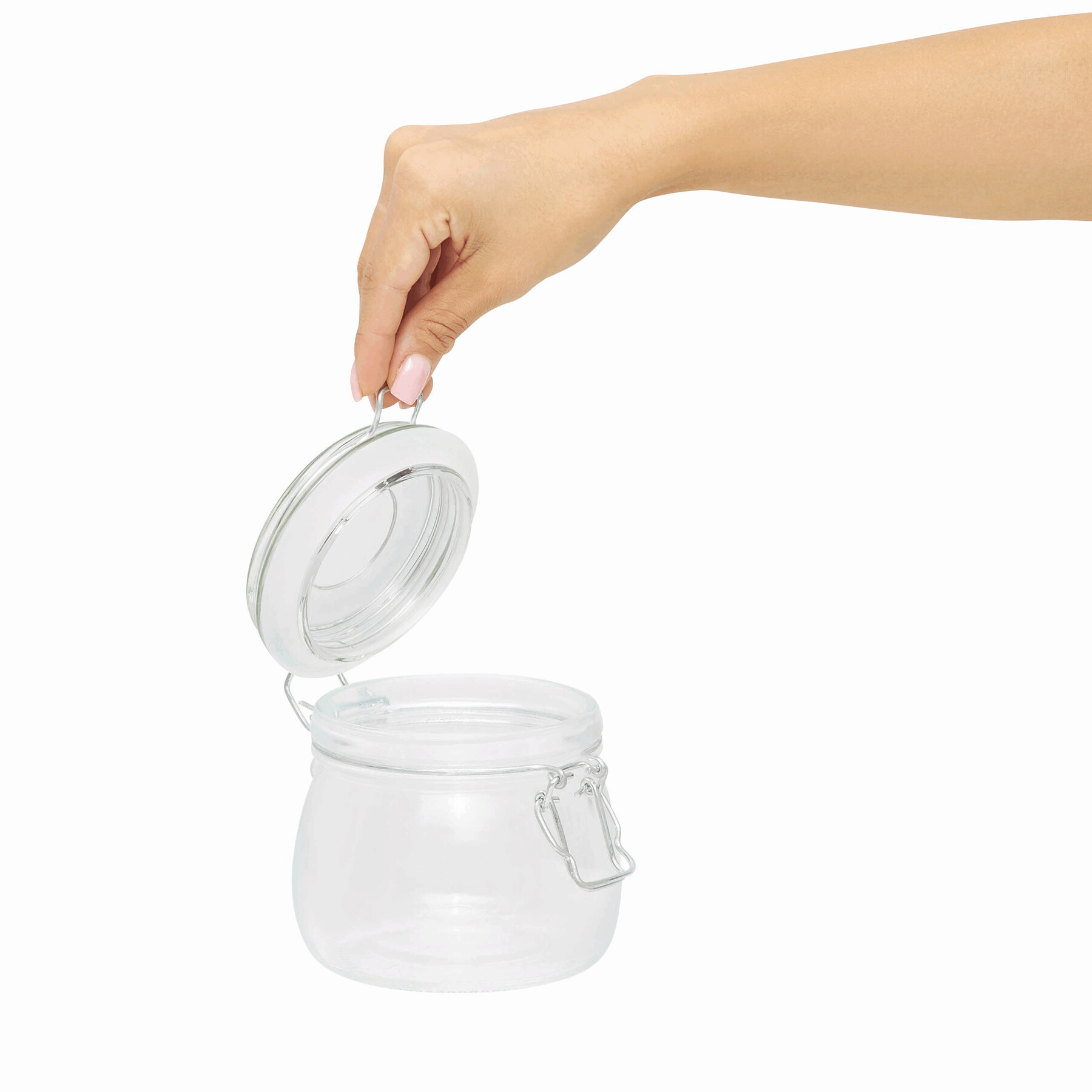 Szklany słoik CLICKY M, pojemność ok. 500 ml. P006403I