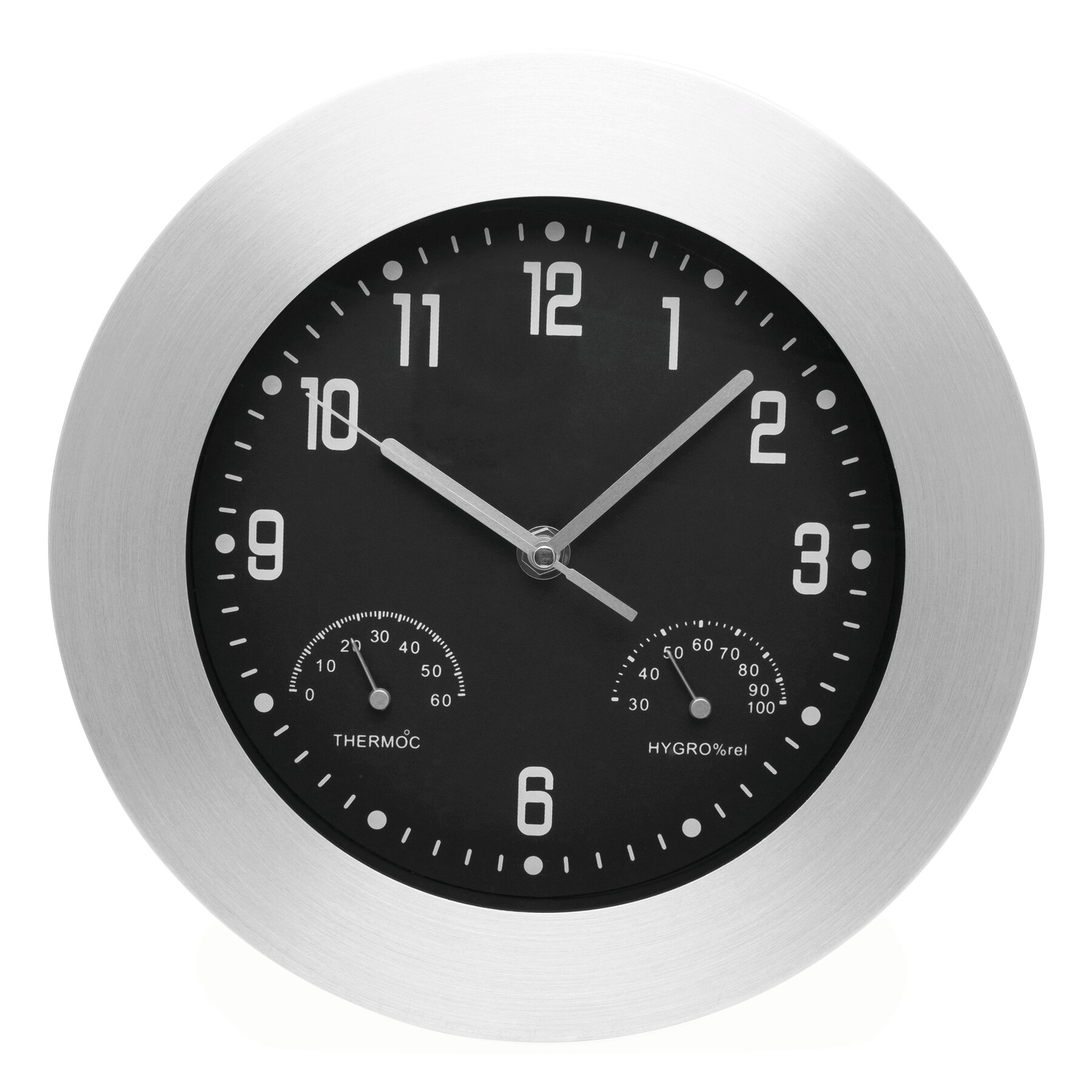 Aluminiowy zegar ścienny JUPITER P003777I