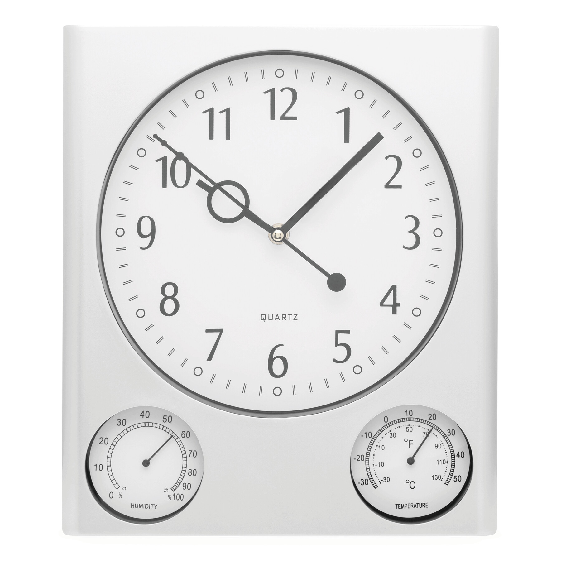 Prostokątny zegar ścienny SATURN P003771I