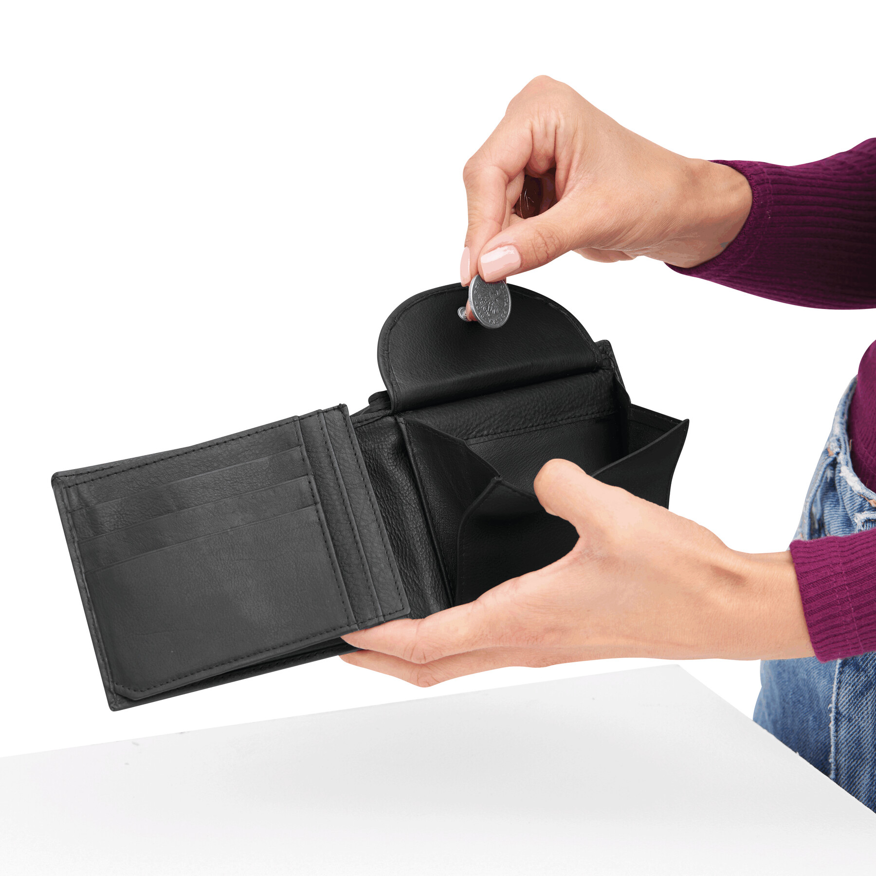 Oryginalny skórzany portfel DAX P003732I 7 Oryginalny skórzany portfel DAX P003732I