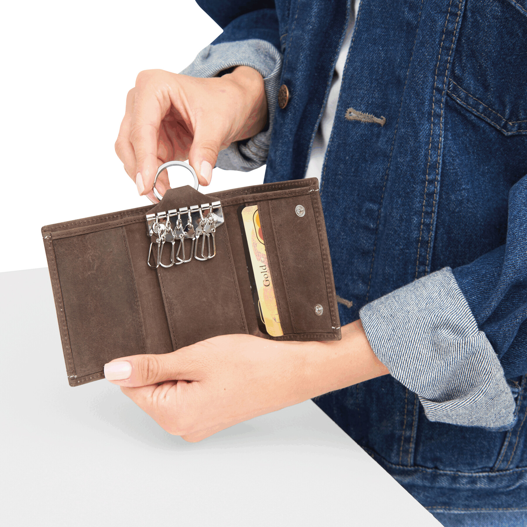 Skórzane etui na klucze WILD STYLE P005289I