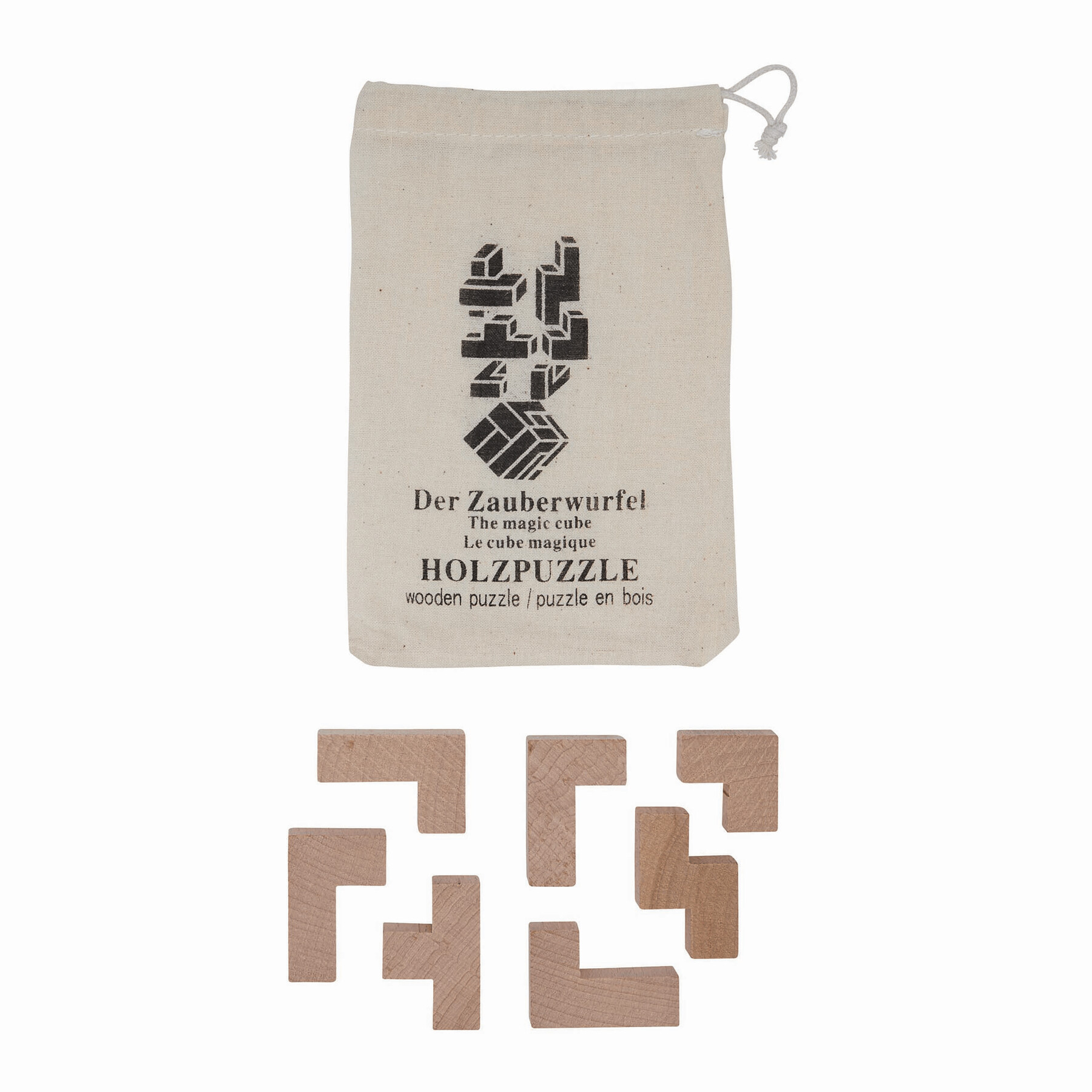 Trójwymiarowe puzzle drewniane CRAZY CUBE P003641I