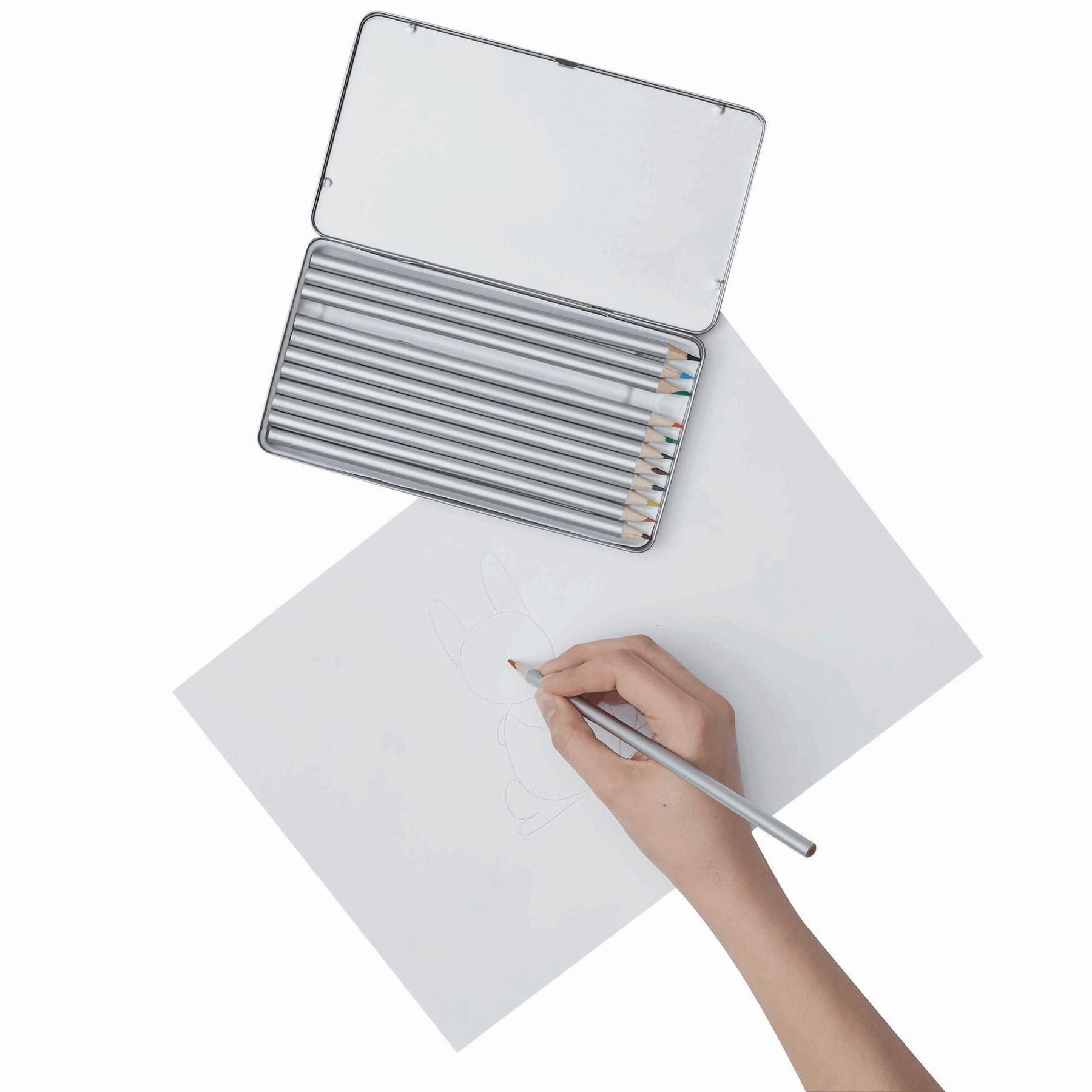 12 długich kredek SILVERSTAR P003605I 4 12 długich kredek SILVERSTAR P003605I