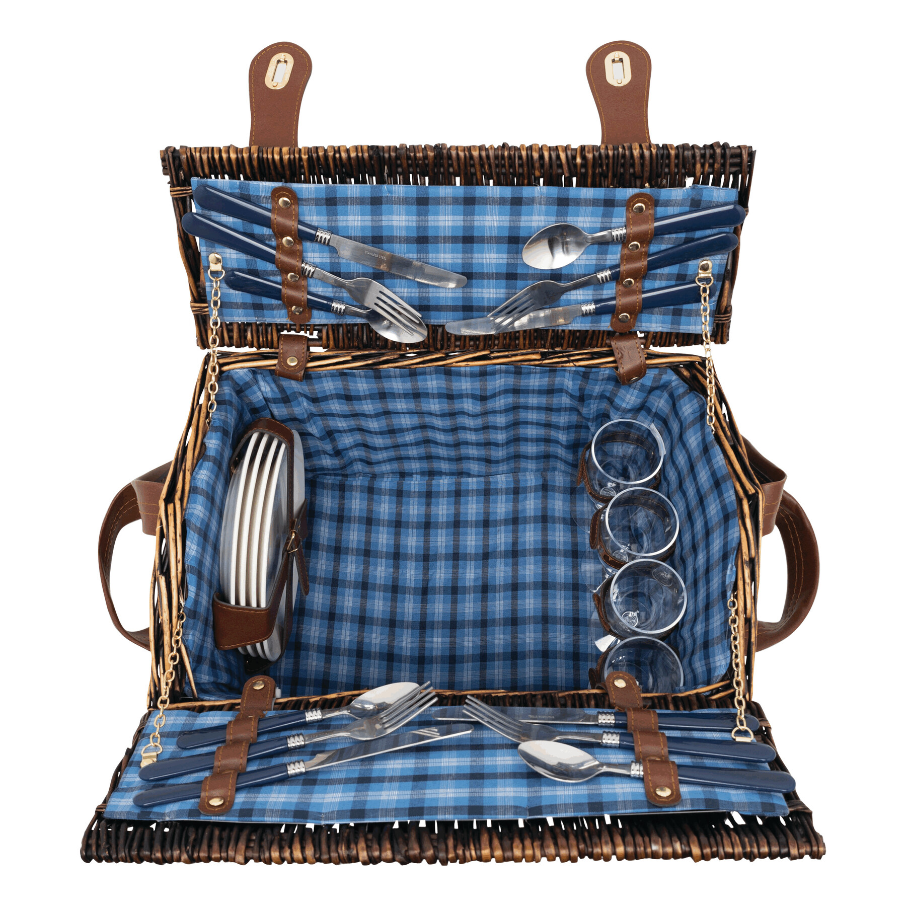 Wiklinowy kosz piknikowy SUMMERTIME P003566I