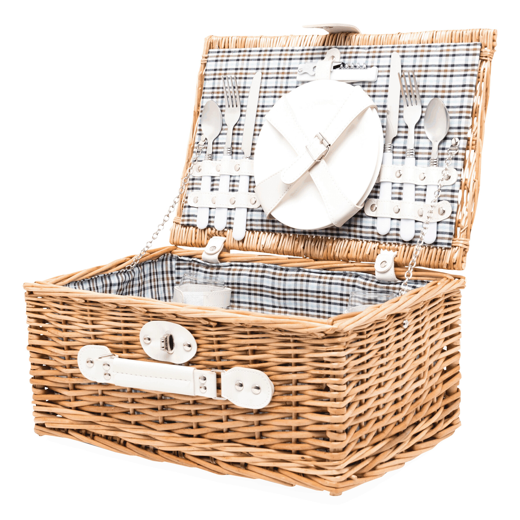 KINGS PARK - Wiklinowy koszyk piknikowy P006419I IN-56-0604037