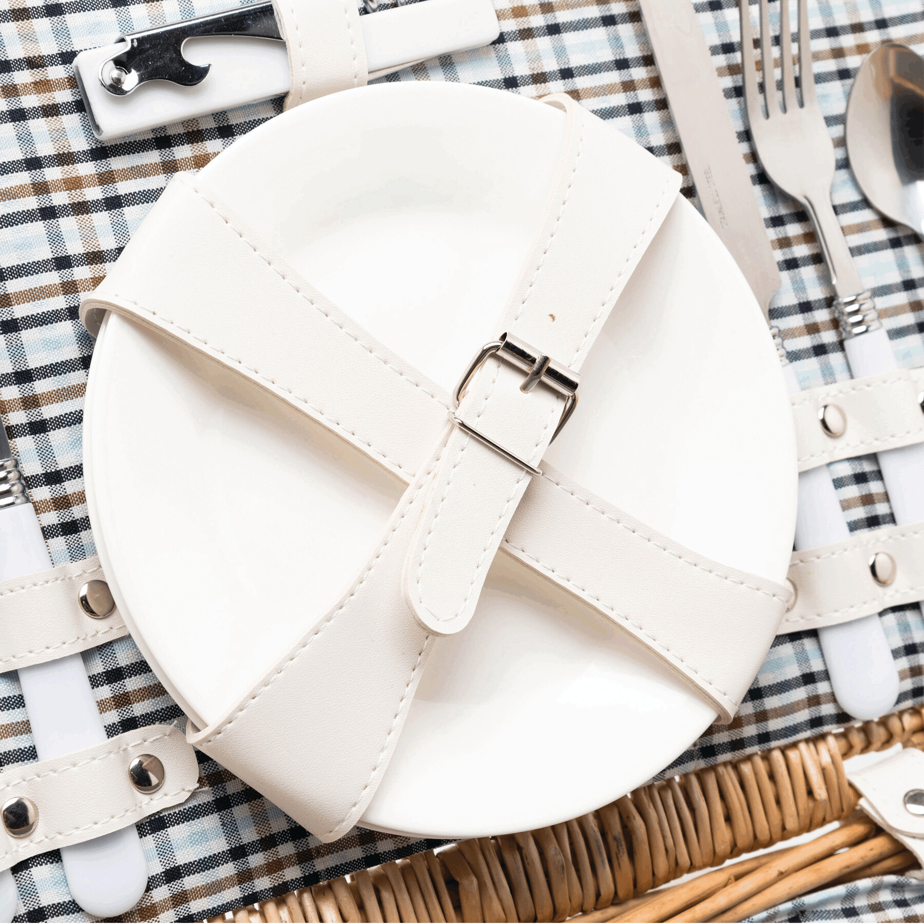 Wiklinowy koszyk piknikowy KINGS PARK P006419I