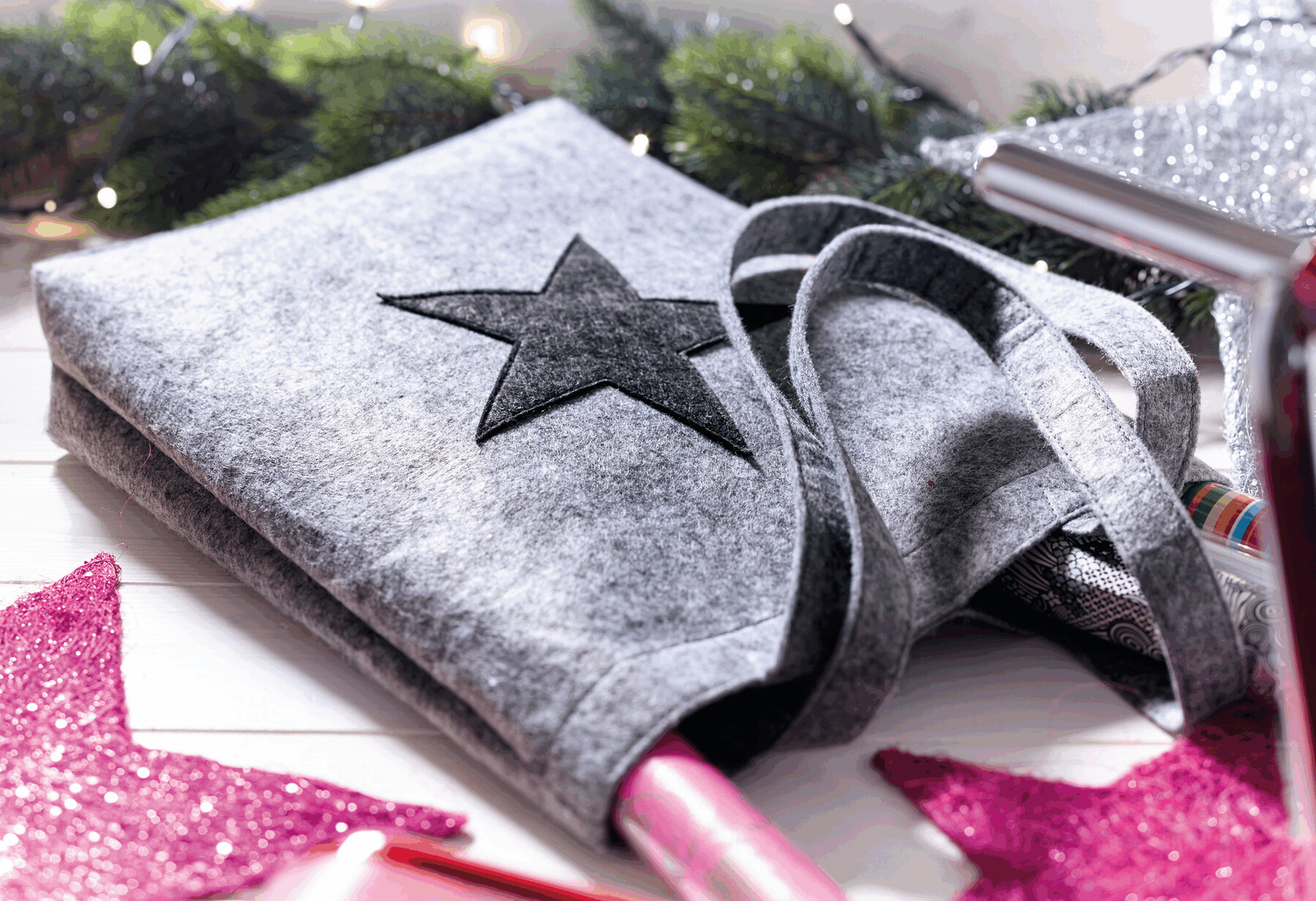 STAR DUST GO - Filcowa torba na zakupy P004930I IN-56-0820707