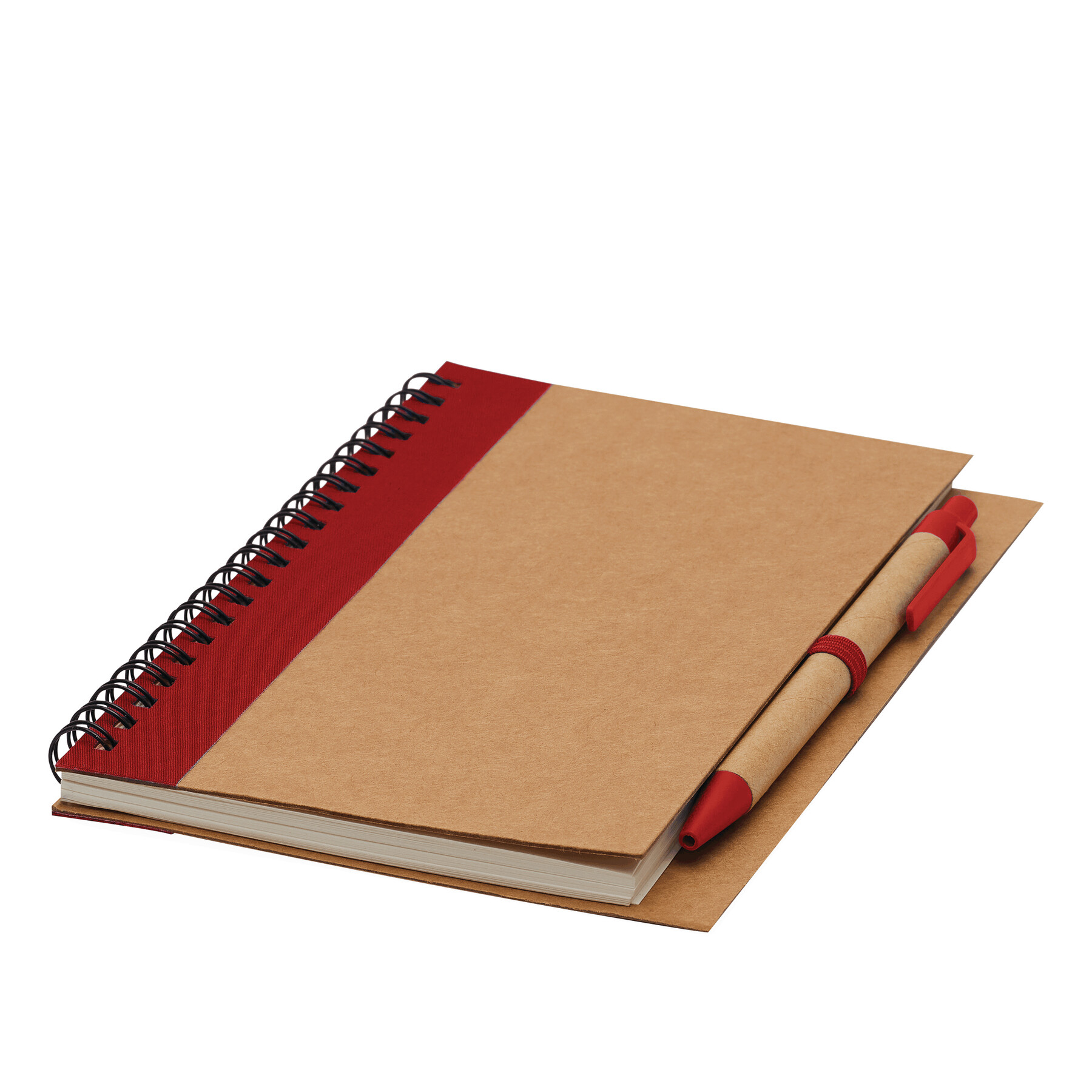 Ekologiczny kołozeszyt RECYCLE L P004359I czerwony