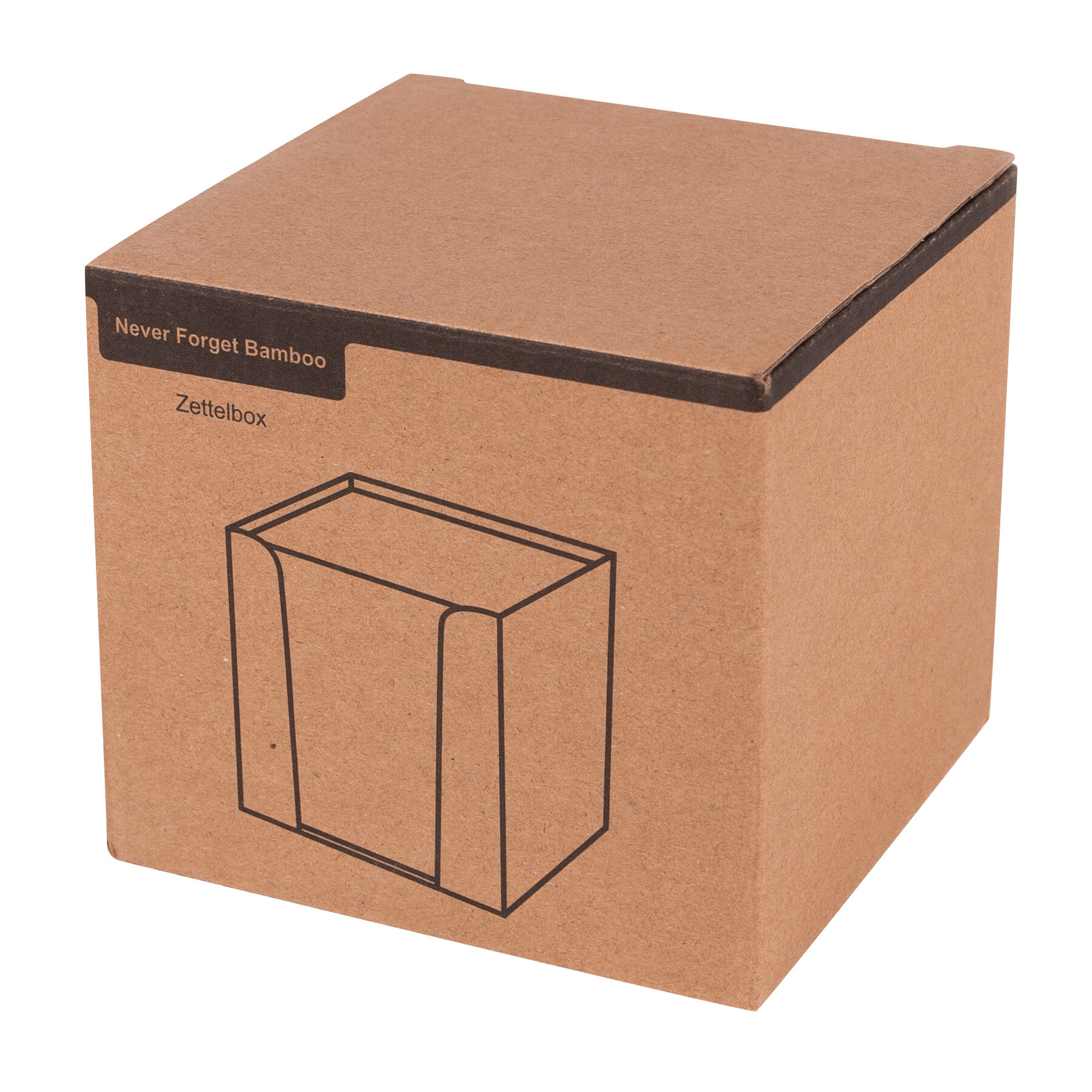 Pudełko na karteczki NEVER FORGET BAMBOO P051398I