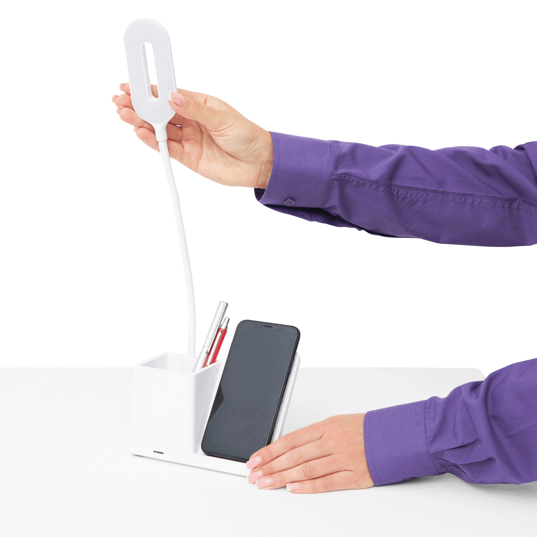 Lampa biurkowa ze stacją ładującą LIGHT & CHARGE P051402I