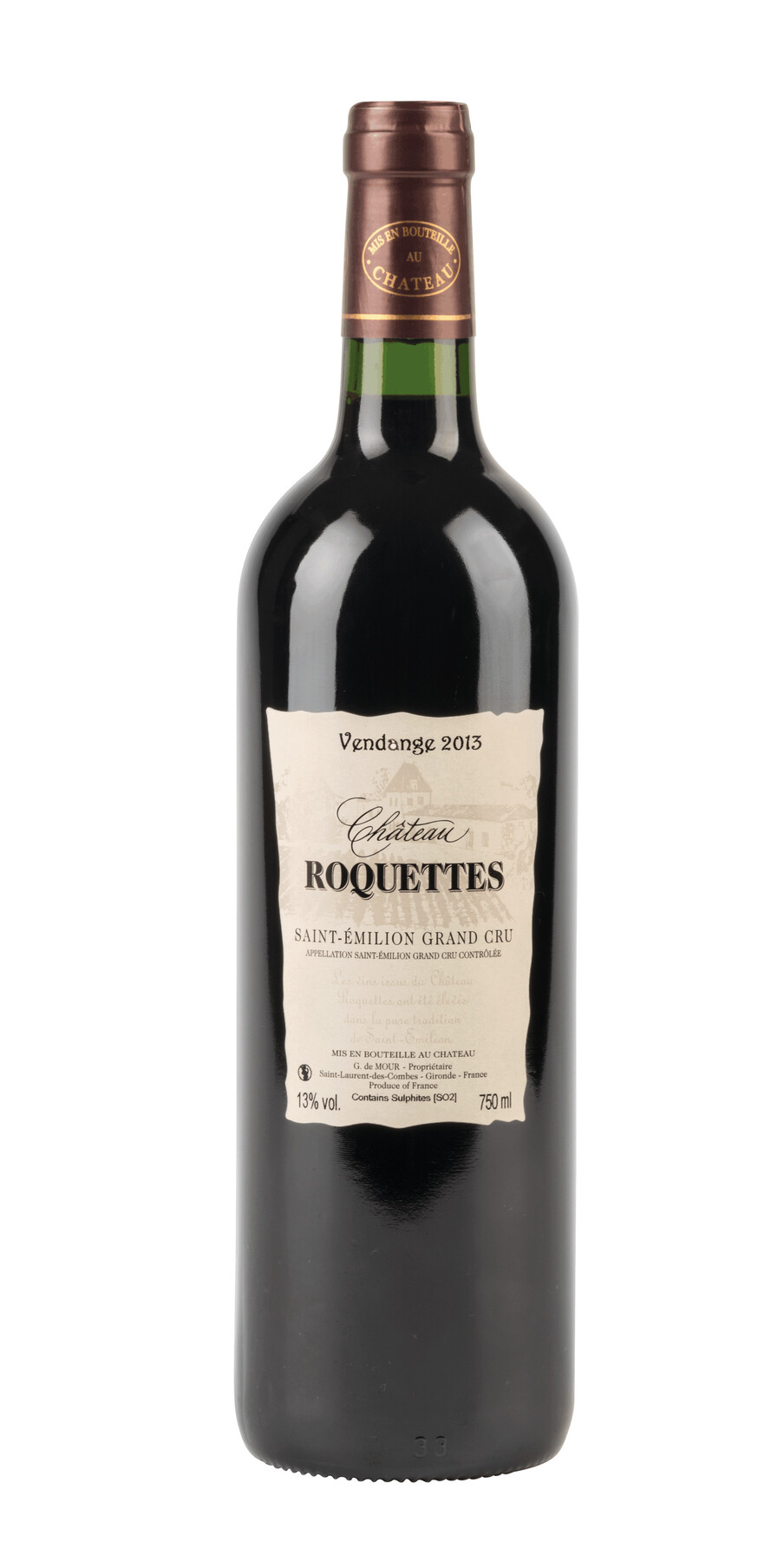 CHÂTEAU ROQUETTES – SAINT-ÉMILION - Wino P005654I IN-56-1205002