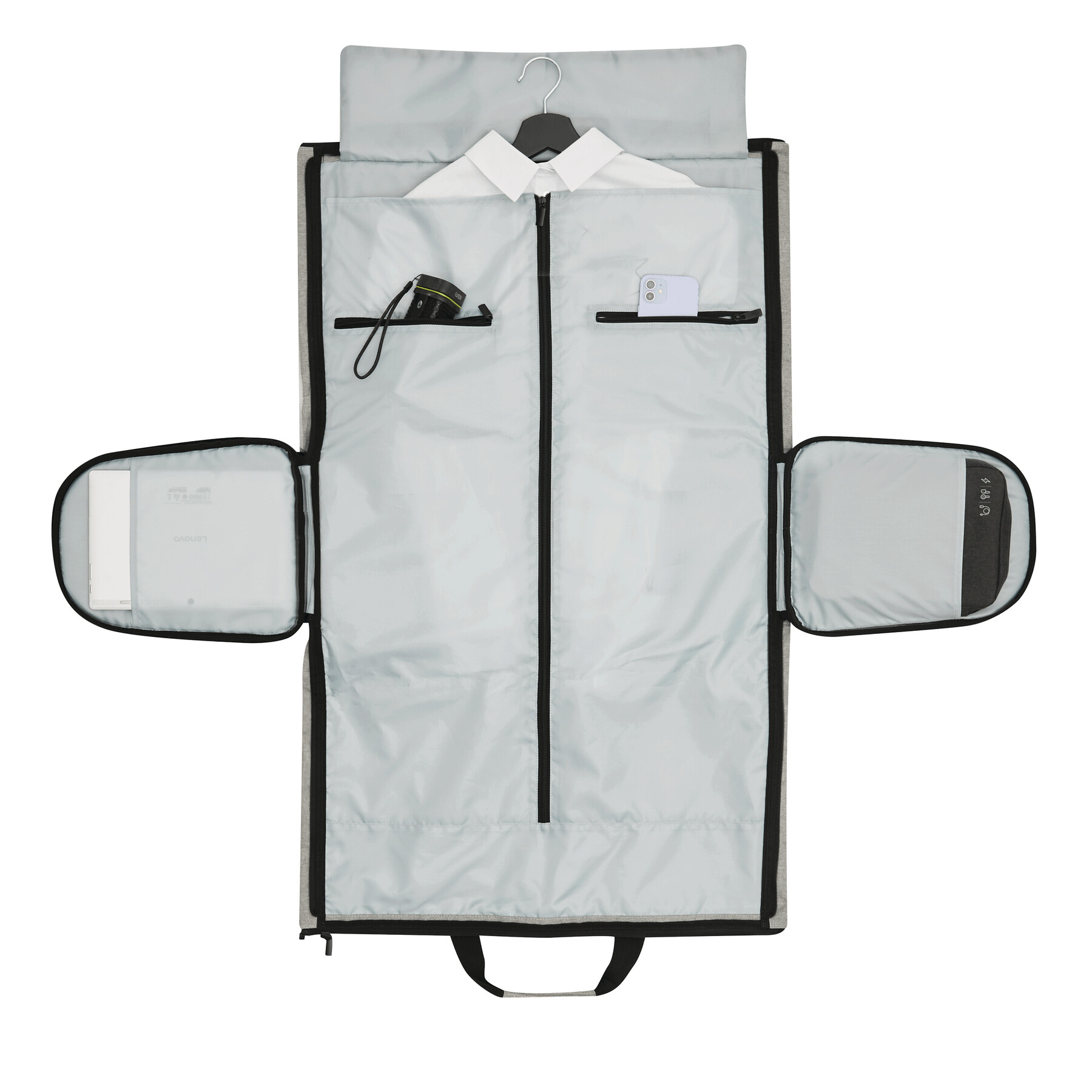 Torba podróżna MILANO ze zintegrowaną torbą na ubrania. P120095I