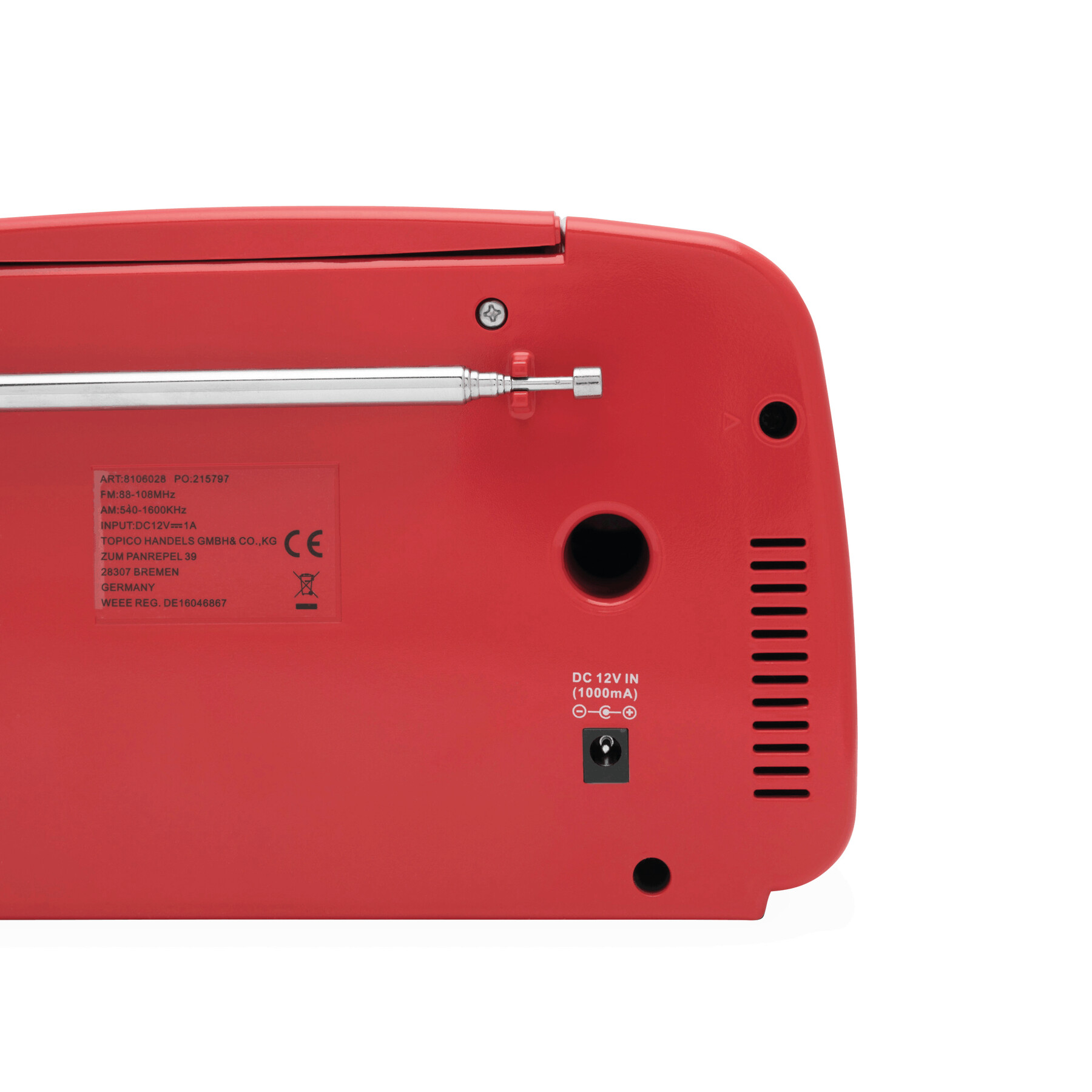 Rejestrator radiowy bezprzewodowy CD DINER P005995I