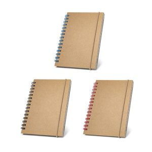 MARLOWE. Notatnik kieszonkowy na spirali, ze stronami w linie P036810S ST-93707-W