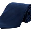 Krawat P113786D ciemnoniebieski