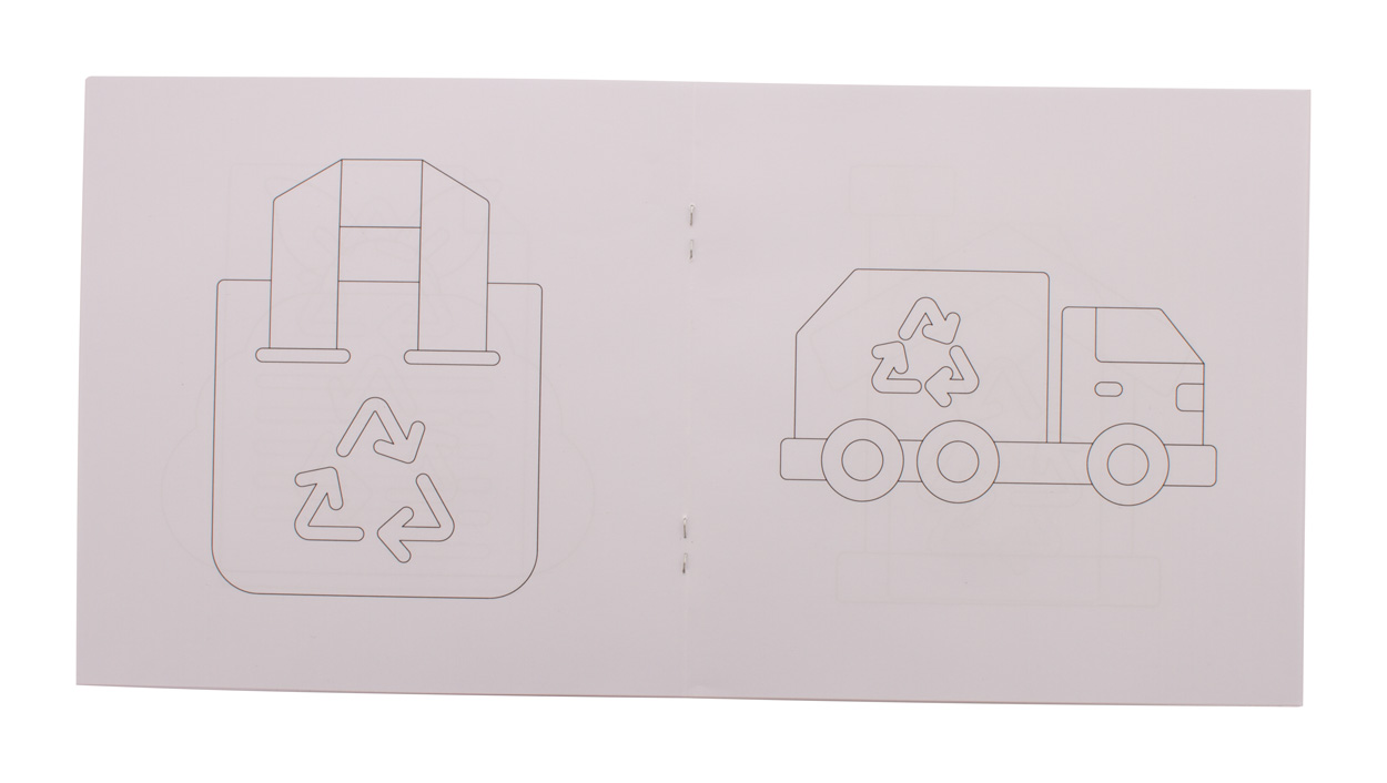 Personalizowany zestaw do kolorowania / kredki / ochrona środowiska P116503D