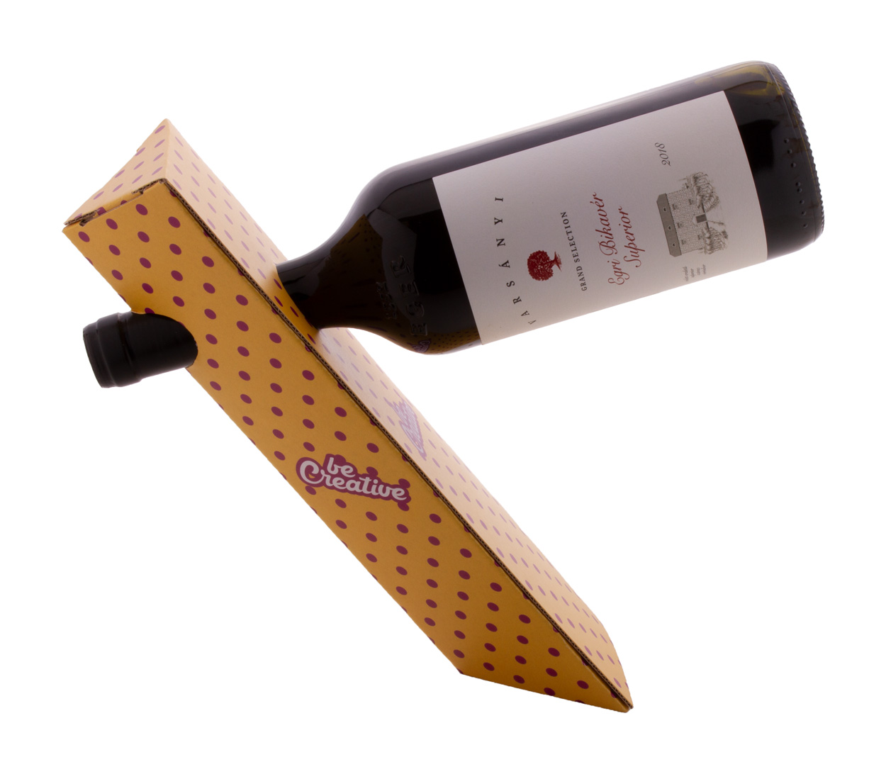 Personalizowany uchwyt na butelkę do wina P116253D