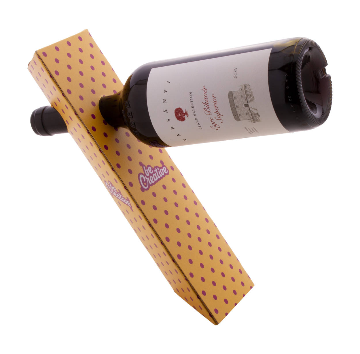 Personalizowany uchwyt na butelkę do wina P116253D