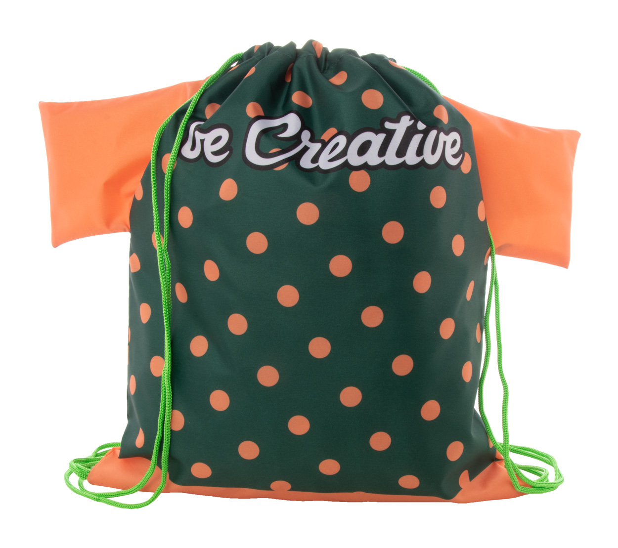 Personalizowany worek ze sznurkami P116277D zielony