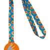 Personalizowany medal P116668D transparentny pomarańczowy
