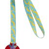 Personalizowany medal P116668D transparentny czerwony