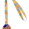 Personalizowany medal P116668D transparentny niebieski