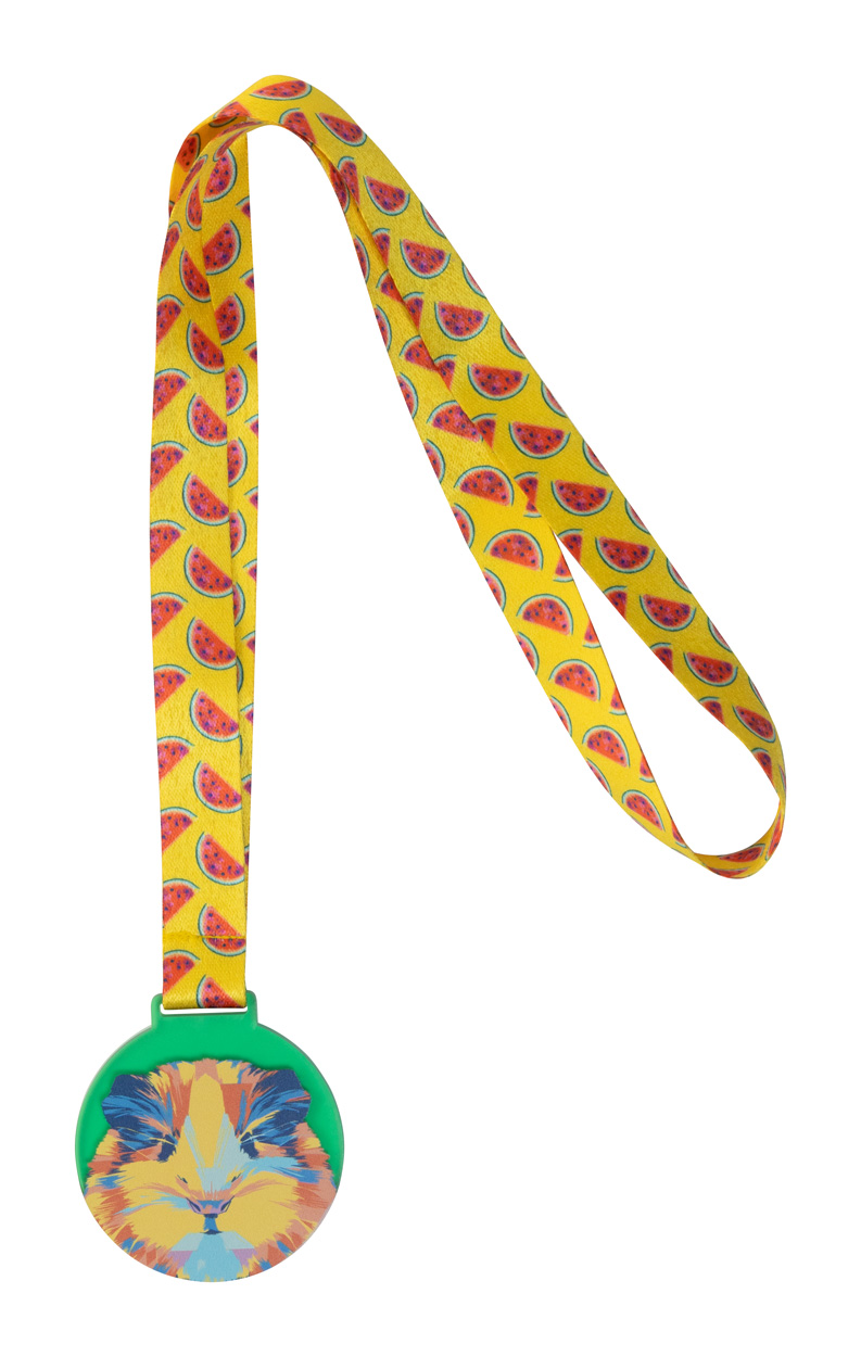 Personalizowany medal P116668D transparentny zielony