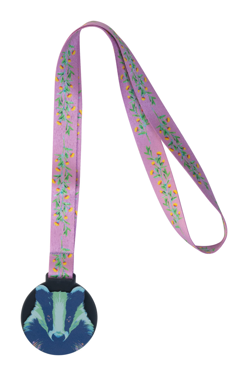 Personalizowany medal P116668D transparentny czarny