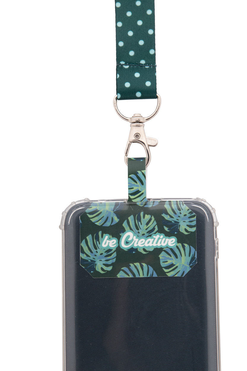 Personalizowana smycz/uchwyt na telefon RPET P117174D