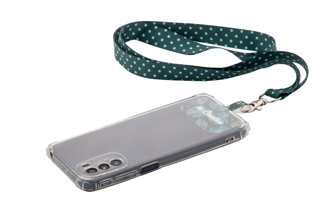Personalizowana smycz/uchwyt na telefon RPET P117174D