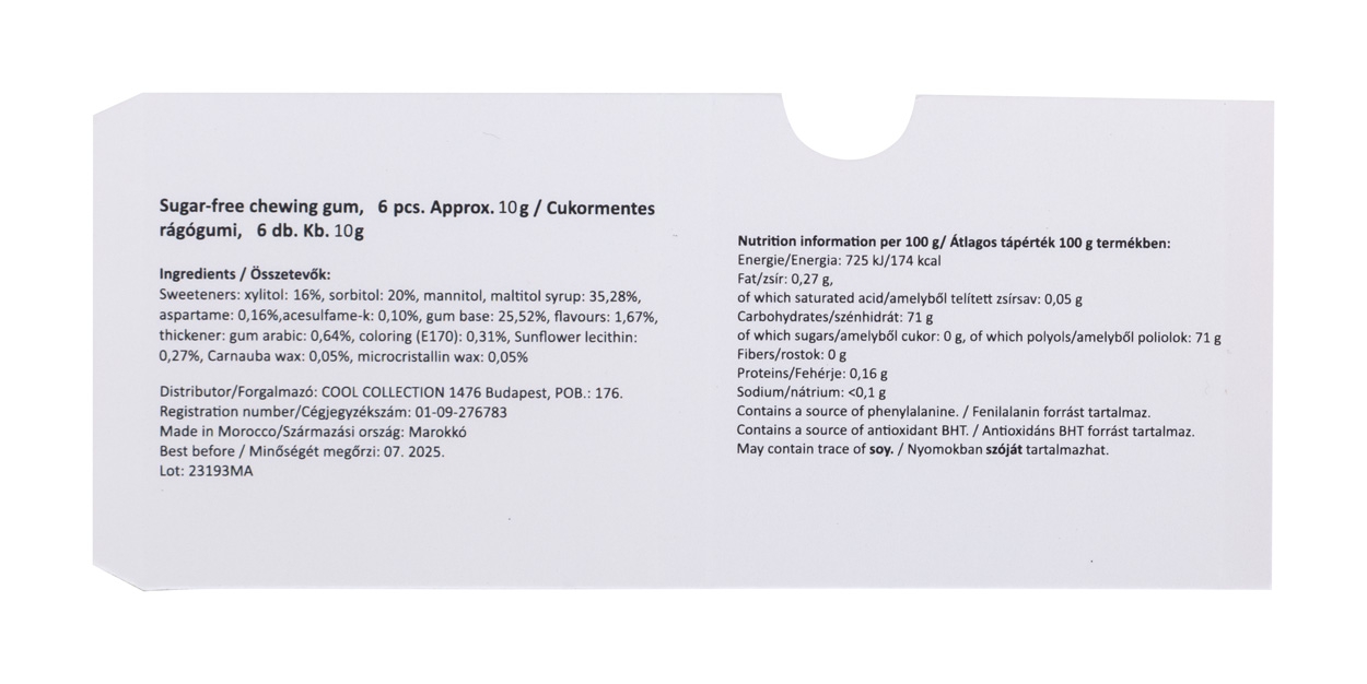 Personalizowana guma do żucia P119264D