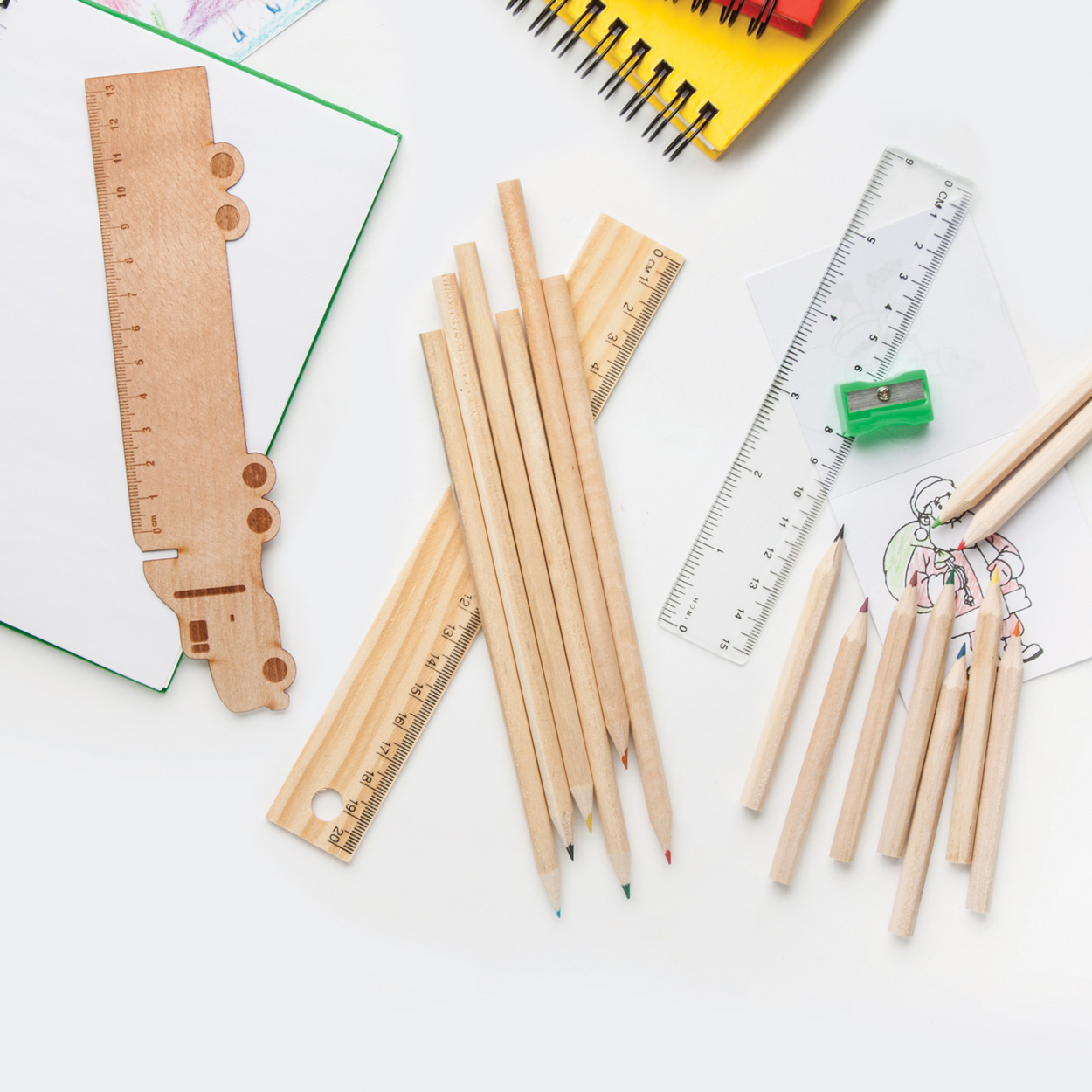 Drewniana linijka P110301D