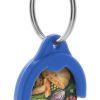 żeton do wózków sklepowych z brelokiem P110319D niebieski