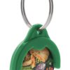 żeton do wózków sklepowych z brelokiem P110319D zielony