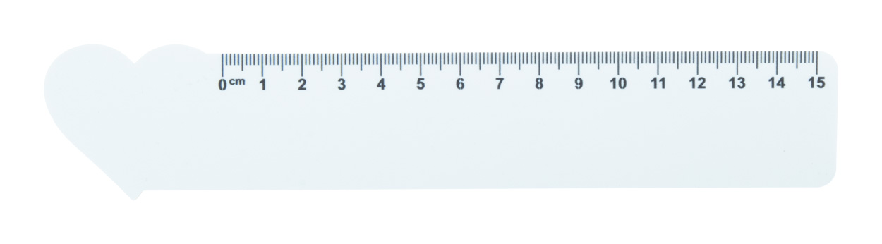 Linijka 15cm, serce P113546D
