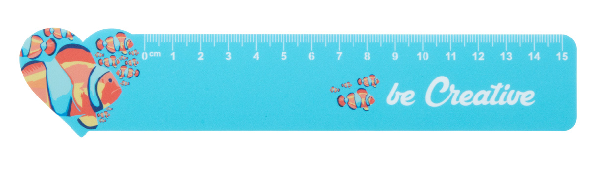 Linijka 15cm, serce P113546D