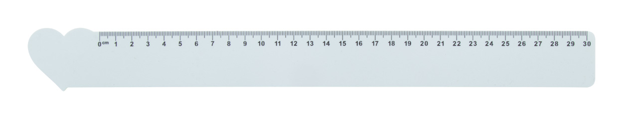 Linijka 30cm, serce P113743D