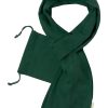 Szalik/szal z bawełny organicznej P120383D ciemnozielony