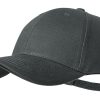 Czapka z daszkiem P116754D szary