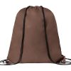 Worek ze sznurkami P110507D brązowy