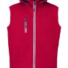 Bezrękawnik softshell P119885D czerwony