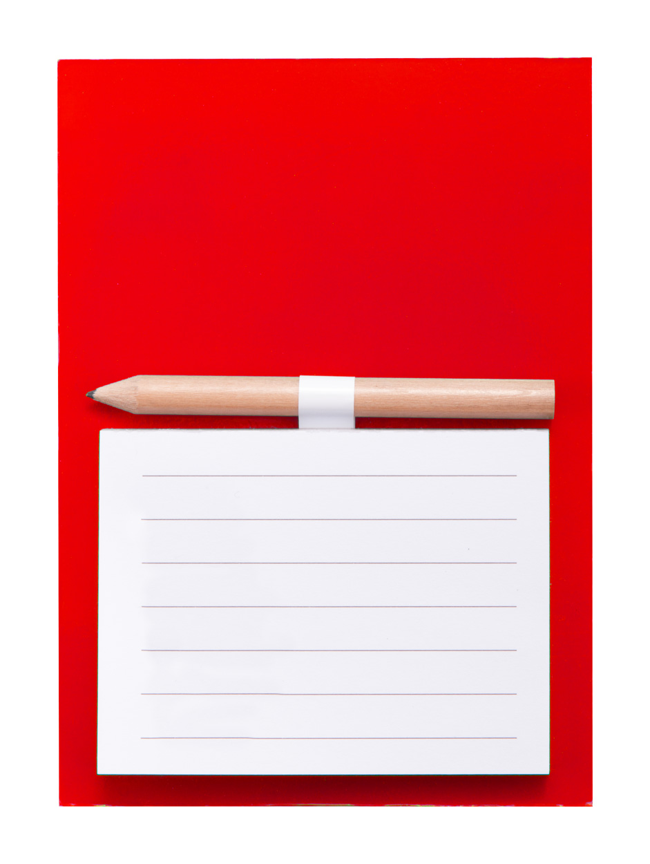 Magnetyczny notatnik P110719D czerwony