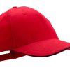 Czapka z daszkiem P110850D czerwony