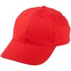 Czapka z daszkiem P111567D czerwony