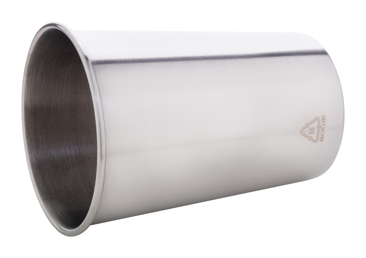 Kubek ze stali nierdzewnej z recyklingu P118303D