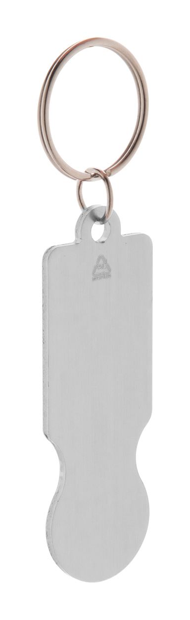 żeton do wózków / brelok P117017D srebrny