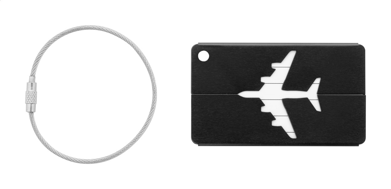 Zawieszka na bagaż P117785D czarny Zawieszka na bagaż P117785D czarny