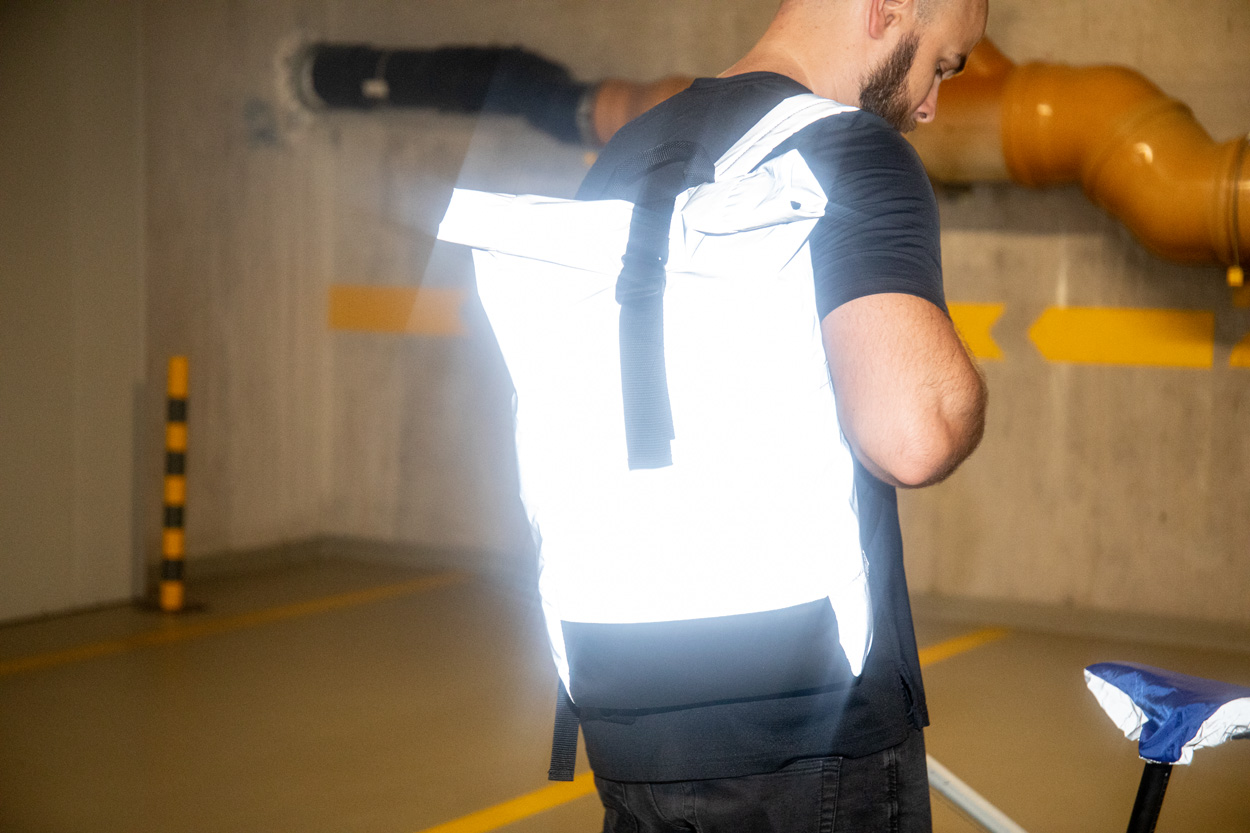 Odblaskowy plecak RPET P118252D