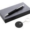 Zestaw długopis i brelok P119287D czarny