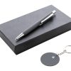 Zestaw długopis i brelok P119287D ciemnoszary